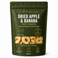 Dried Apple & Banana Fruit Snacks | Naturally Sweet Air Dried Snack | 100g